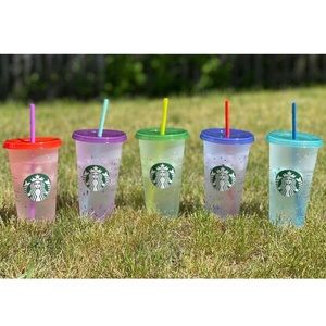 Starbucks Summer 2021 Set of 5 Color Changing Cups